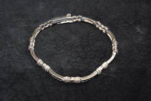 lot 153 image: Sterling Silver Tennis Bracelet with Rhinestones