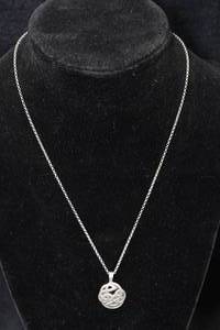lot 168 image: Sterling Silver Tribal Symbol Pendant with Necklace
