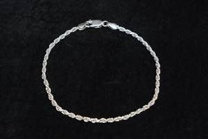 lot 170 image: Sterling Silver Rope Bracelet