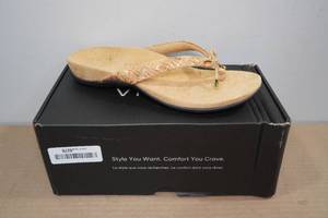 lot 194 image: Vionic Bella Cork Sandals -Size 9