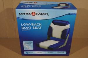 lot 246 image: Marine Raider Low-Back Boat Seat -BlueGray