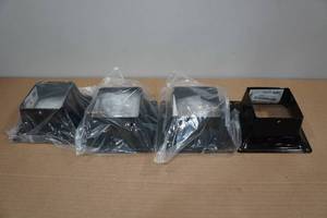 lot 253 image: 4 Pylex 44 Steel 4x 4 Base -Black