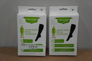 lot 282 image: 2 Sets Back on Track Support Socks -Medium