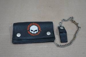 lot 301 image: Harley Davidson Willie G Skull Trucker Wallet