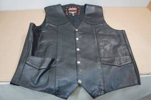 lot 306 image: Interstate Leather Mens Vest -XXL-Tall