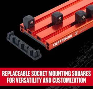 lot 15 image: CRAFTSMAN V-Series Metal Socket Storage (07232412)