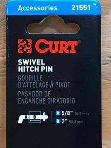 lot 54 image: Curt Swivel Hitch Pin Model # 21551 0814247.94