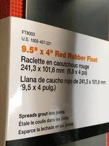 lot 63 image: Lot of 2 - 9.5 x 4 Red Rubber Float Model # FT8003