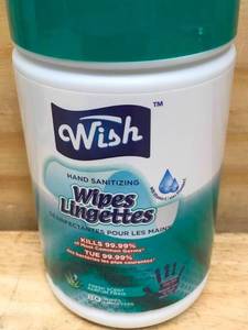 lot 67 image: Lot of 2 - Hand Sanitizing Wipes (80 wipes per container)