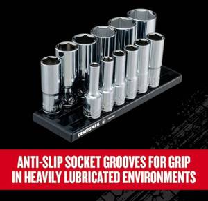 lot 73 image: CRAFTSMAN V-Series 38-in Drive Standard (SAE) Deep Socket Set (12-Pieces) (08032412)