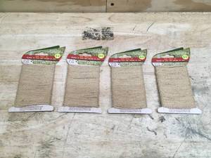 lot 66 image: Lot of 4 - Jute Twist Tie 16 ft