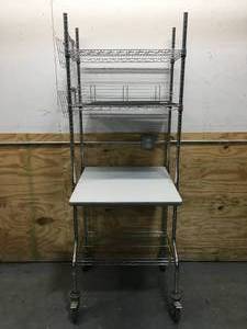 lot 135 image: Wire Rack On Wheels