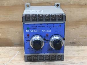 lot 144 image: Keyence Amplifier Unit Model # EG-547