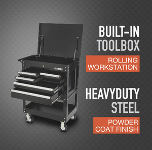 lot 9 image: Ironton 30in. 5-Drawer Mechanics Tool Cart