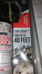 lot 122B image: Bear and Mountain Lion Attack Deterrent  NEW.