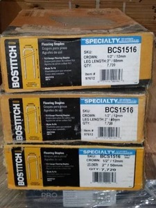 lot 39 image: Bostitch 2  Inch Flooring Staples (2  Boxes)