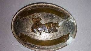 lot 82 image: Calf Roping Belt Buckle.