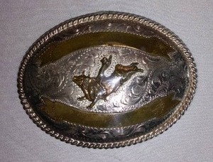 lot 85 image: Bull Riding Belt Buckle.