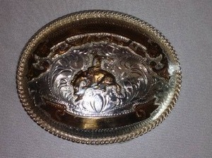 lot 84 image: Bronc Riding Belt Buckle.