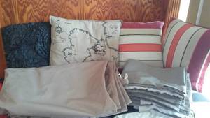 lot 98 image: Indoor Outdoor Pillow, Furniture Cover And More.