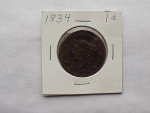 1834 Large Cent  Circulated Cent