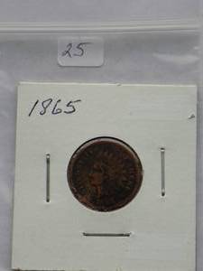 1865 Indian Cent  Circulated