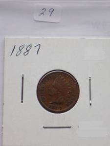 1887 Indian Cent Circulated