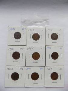 1902, 1903, 1905, 1906, Indian cent