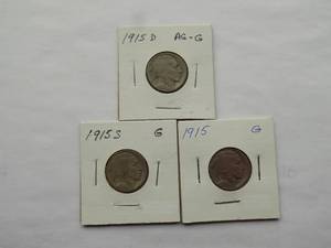 1915, 1915-D, 1915-S Buffalo