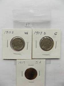1917, 1917-D, 1917-S Buffalo