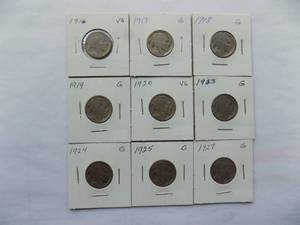 1916, 1917,1918, 19,1919, 1920, 1923, 1924 Buffalo