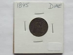 1845 Seated dime