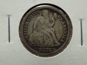 1876-CC Seated dime