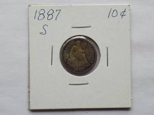 1887-S Seated dime