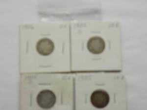 1905-O, 1905-S Barber dime
