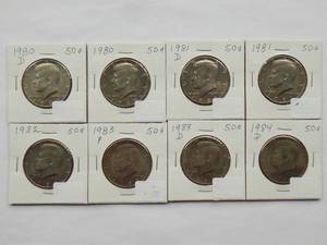 1981, 1981-D, 1982, 1983 Kennedy