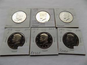 1972, 1973-S, 1974-S, 7 Kennedy