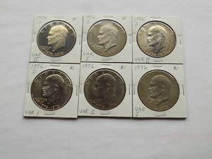 Ike Dollars  1976-S, 1976-S, 1976-D, 1976-D,1976,1976