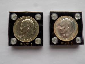 1973-S, 1974-S Ike Dollars