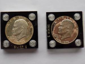 1973-S, 1976-S Ike Dollars
