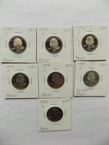 1994-S, 1995-S, 1996 WASHINGTON QTR