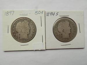 1894-S, 1897 BARBER HALF