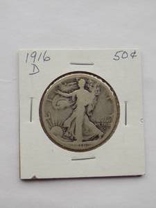1916-D Walking Liberty Half Dollar