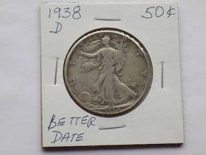 1938-D Walking Liberty Half Dollar