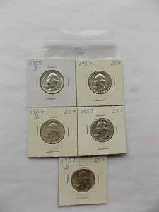 WASHINGTON QTR 1956, 1956-D, 1957