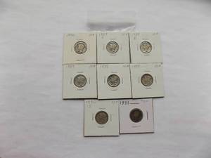 1930,1929-S, 1929-D, 1929, 1935,1934,1930-S, 1931 Mercury dimes