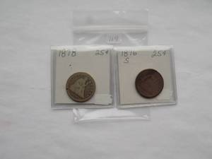 1876, 1878 Seated Qtr