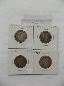 1900, 1901, 1902, 1904 Barber Qtr