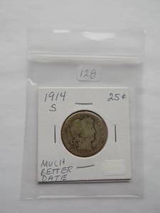 1914-S Barber Qtr