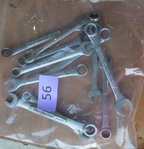 lot 56 image: Craftsman wrenches mix of SAE and metric
